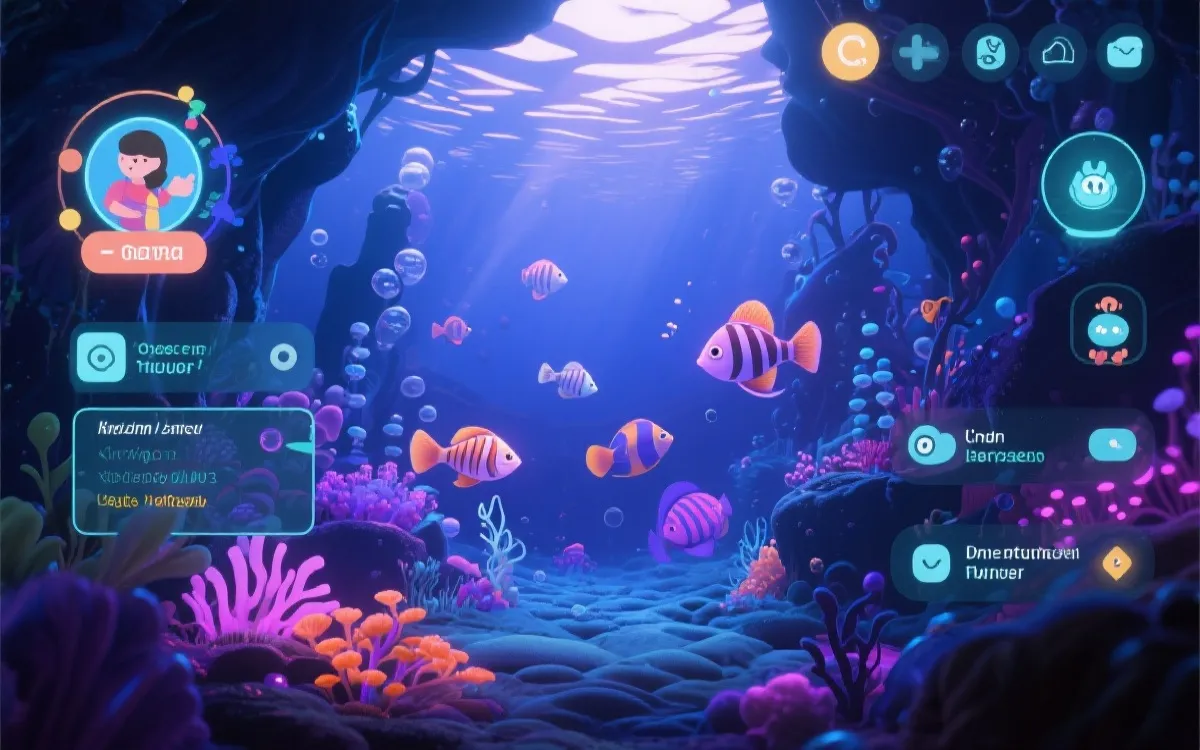 财神捕鱼海底世界游戏氛围图