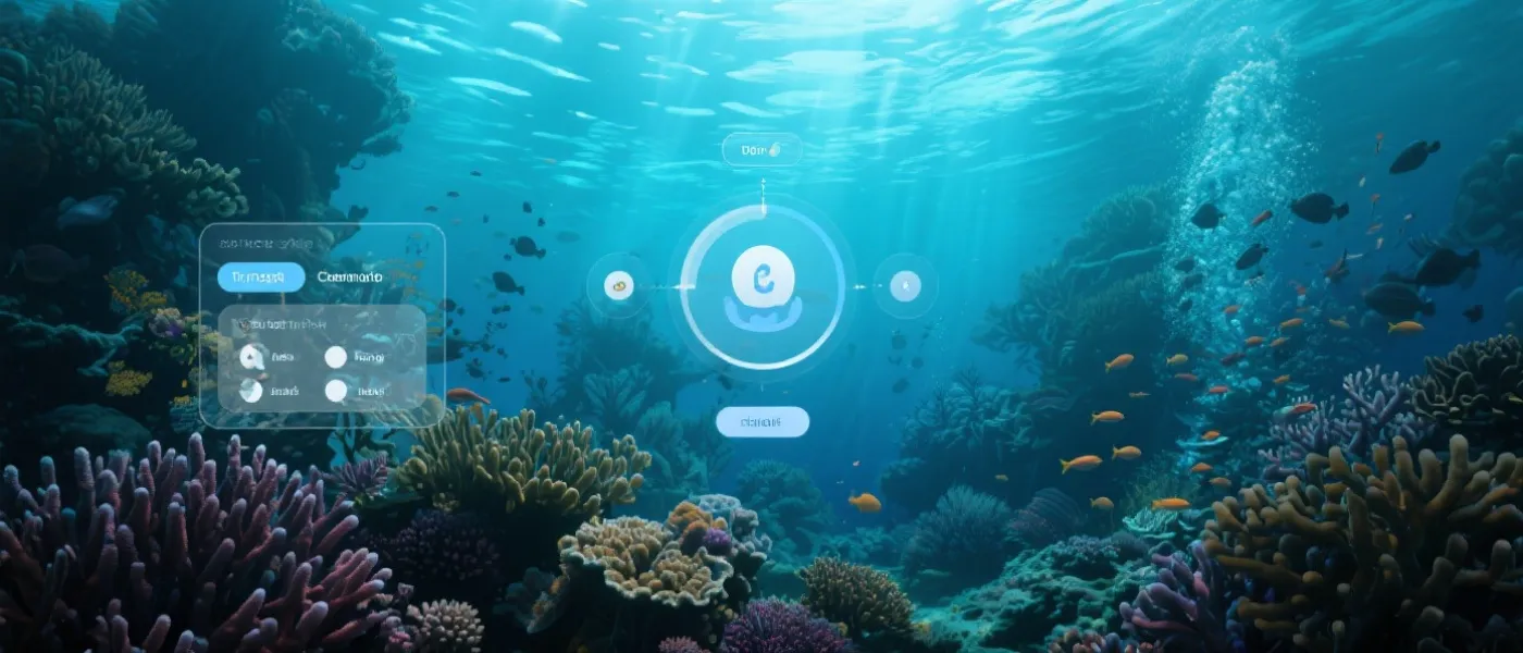 深海场景与护眼模式示意图